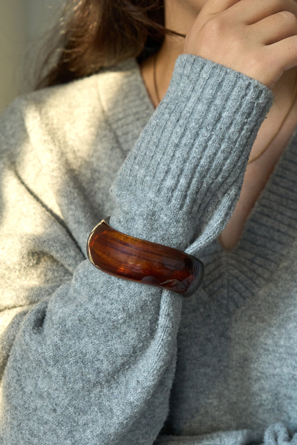 Reçine Bileklik Kahverengi