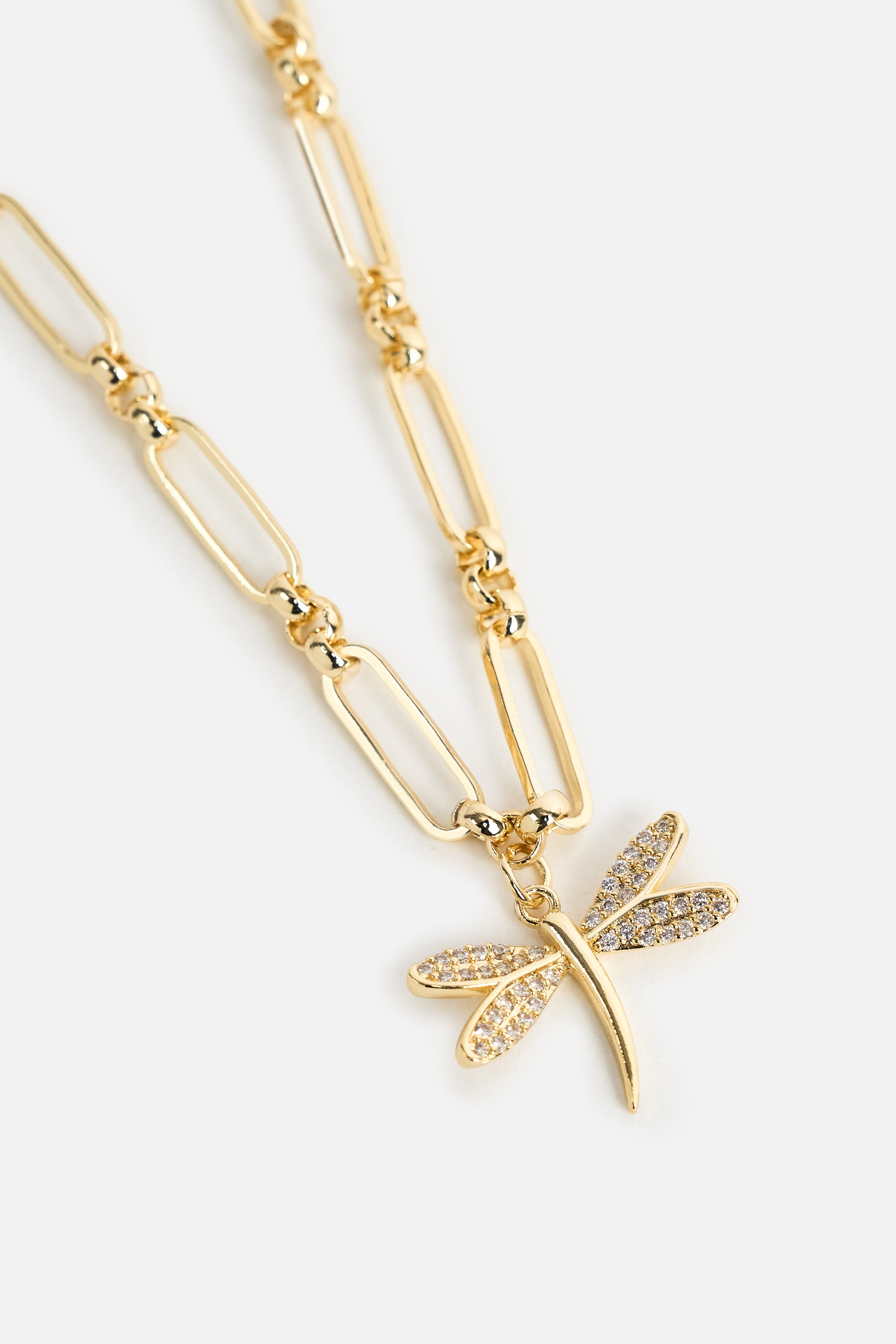 Altın Kaplama Zincir Yusufçuk Kolye