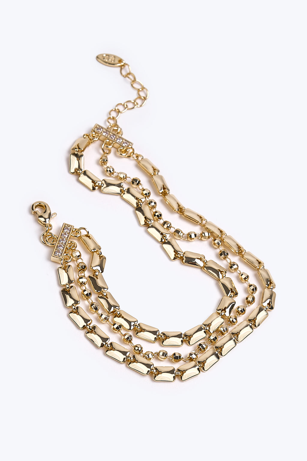 14K Altın Kaplama Üçlü Bileklik