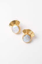 Altın Kaplama İçi Gerçek İnci Özel Seri Küpe