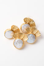 Altın Kaplama İçi Gerçek İnci Özel Seri Küpe