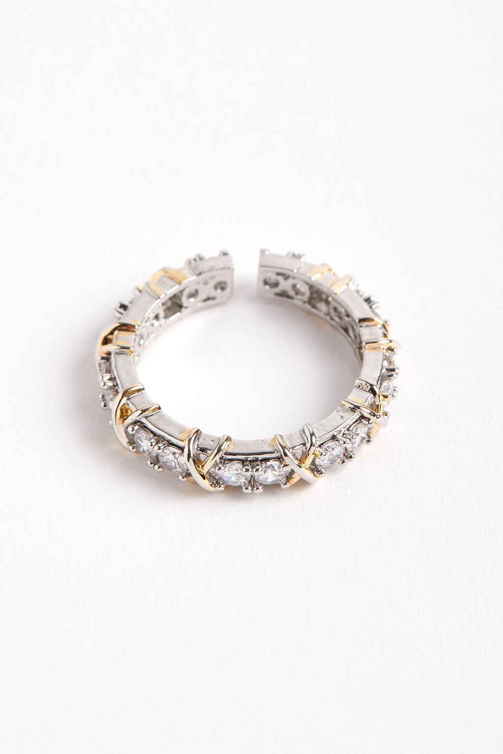 Rhodium Plated Tiff Ring
