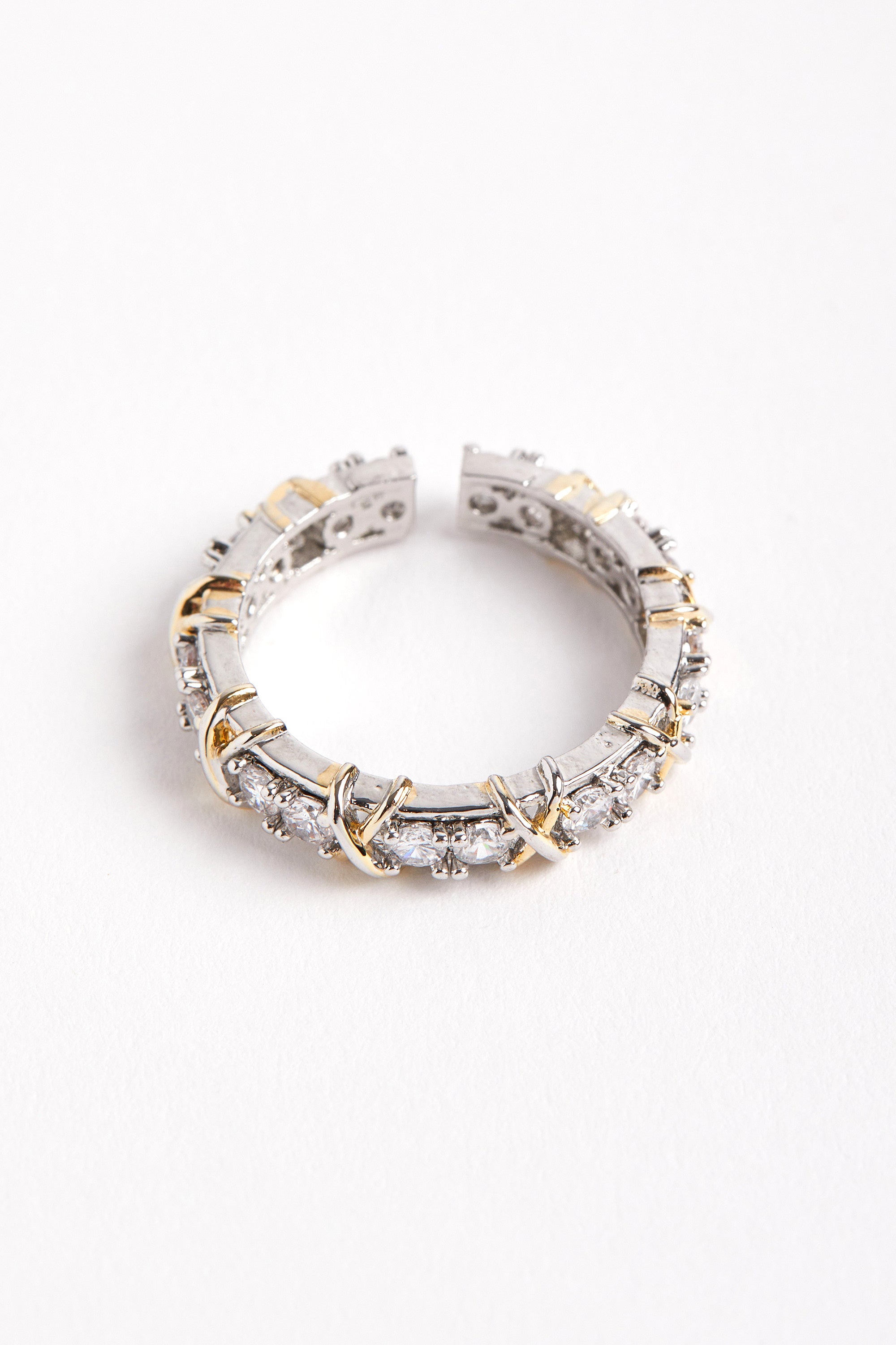 Rhodium Plated Tiff Ring