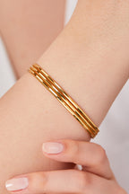 22 Ayar Altın Kaplama 3'lü Ajda Bilezik