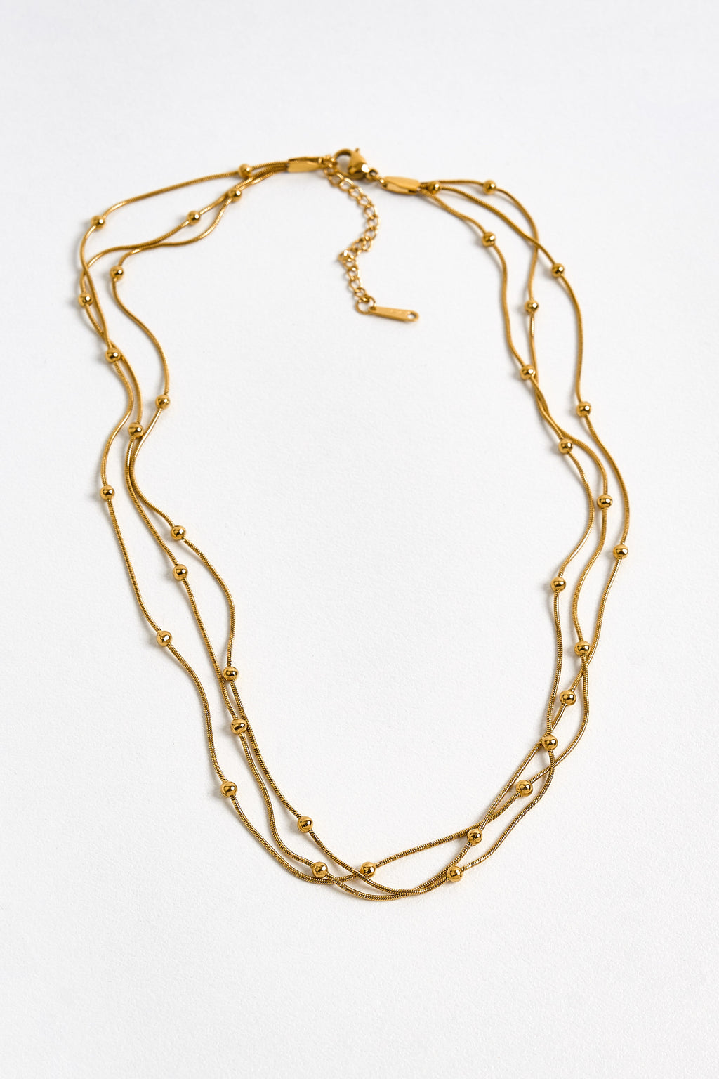 Çelik Üçlü Kolye