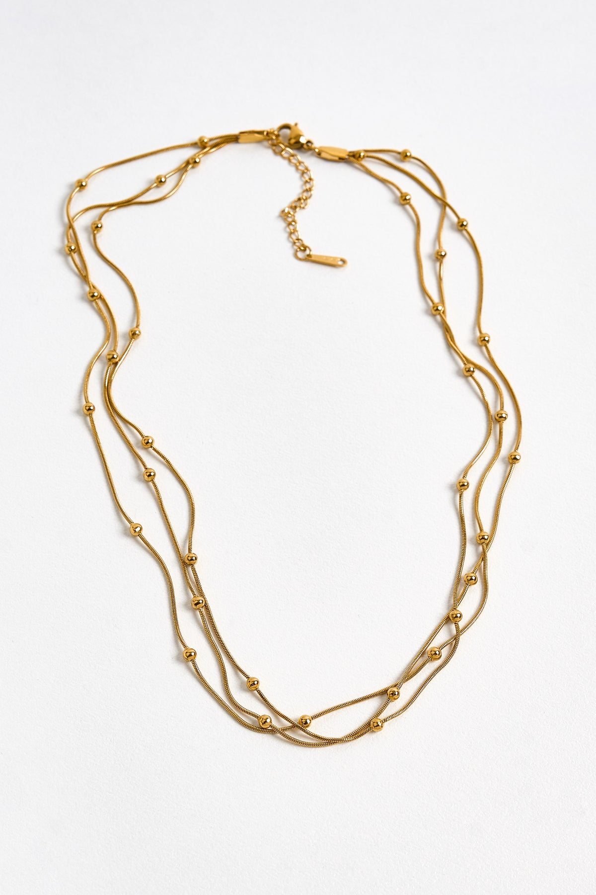 Çelik Üçlü Kolye