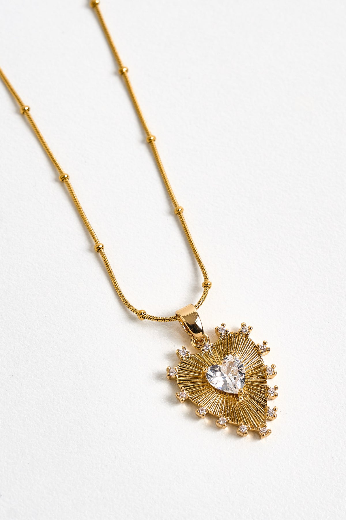 Çelik Marjin Kalp Kolye