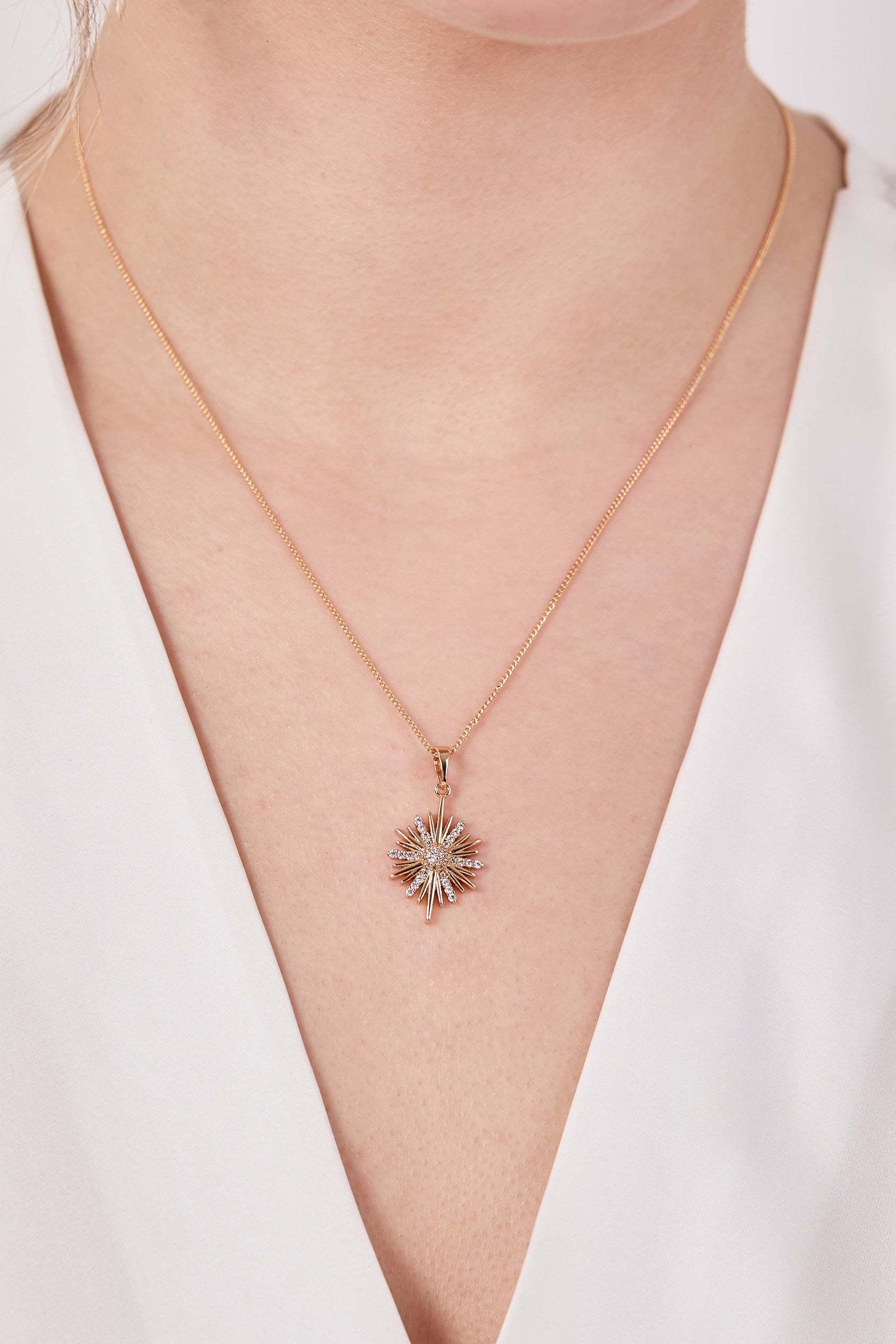 Xuping Zircon Stone North Star Necklace