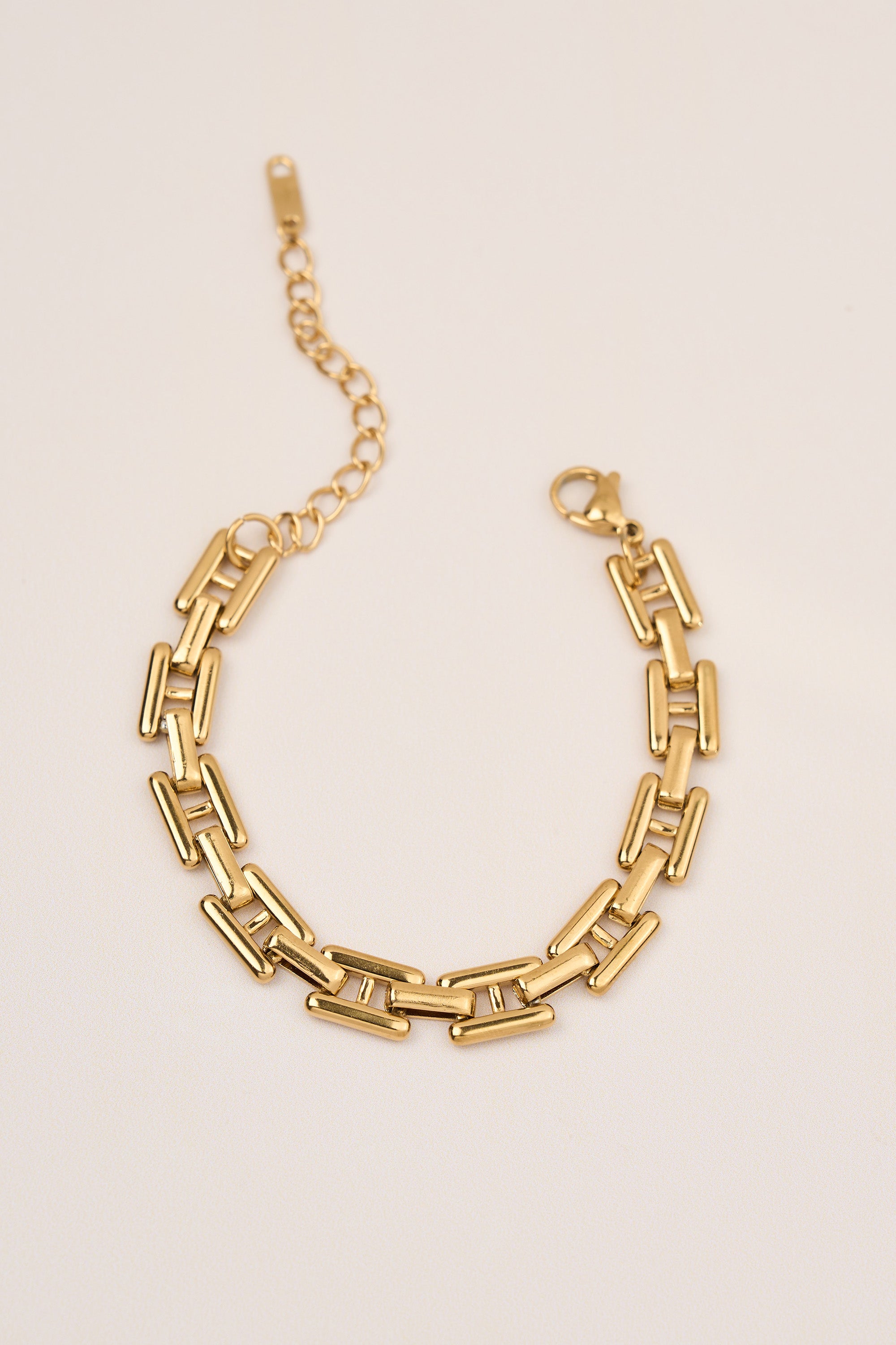 Steel Chain Bracelet Gold