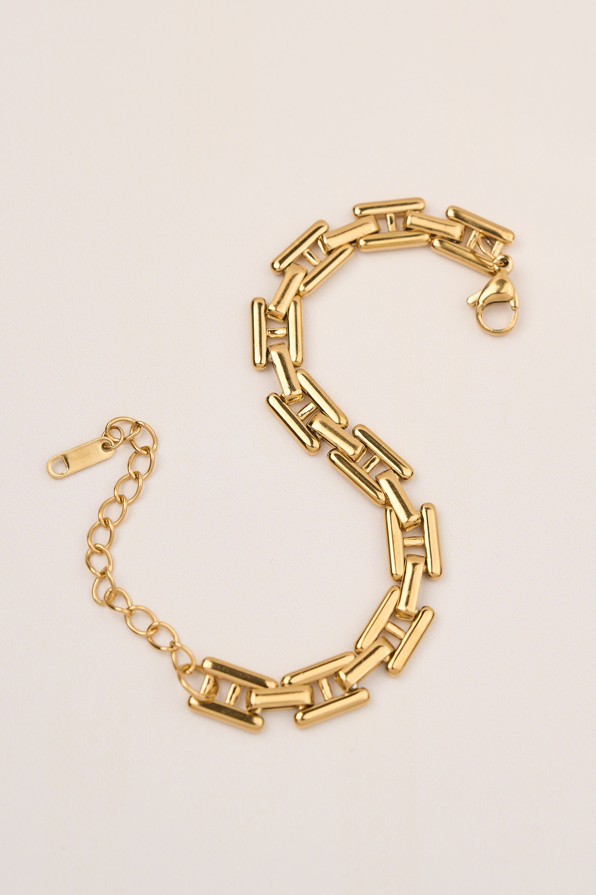 Steel Chain Bracelet Gold