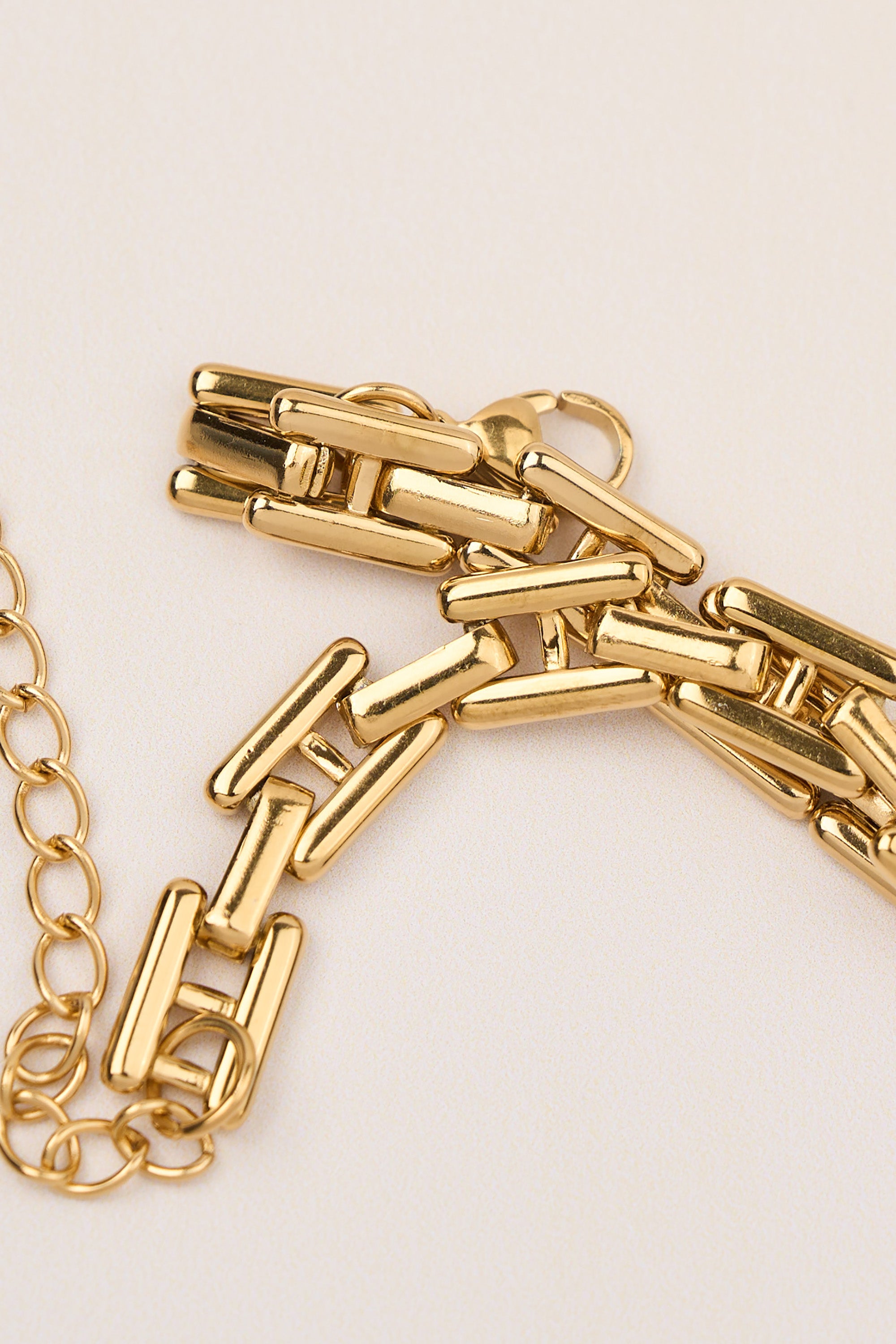 Steel Chain Bracelet Gold