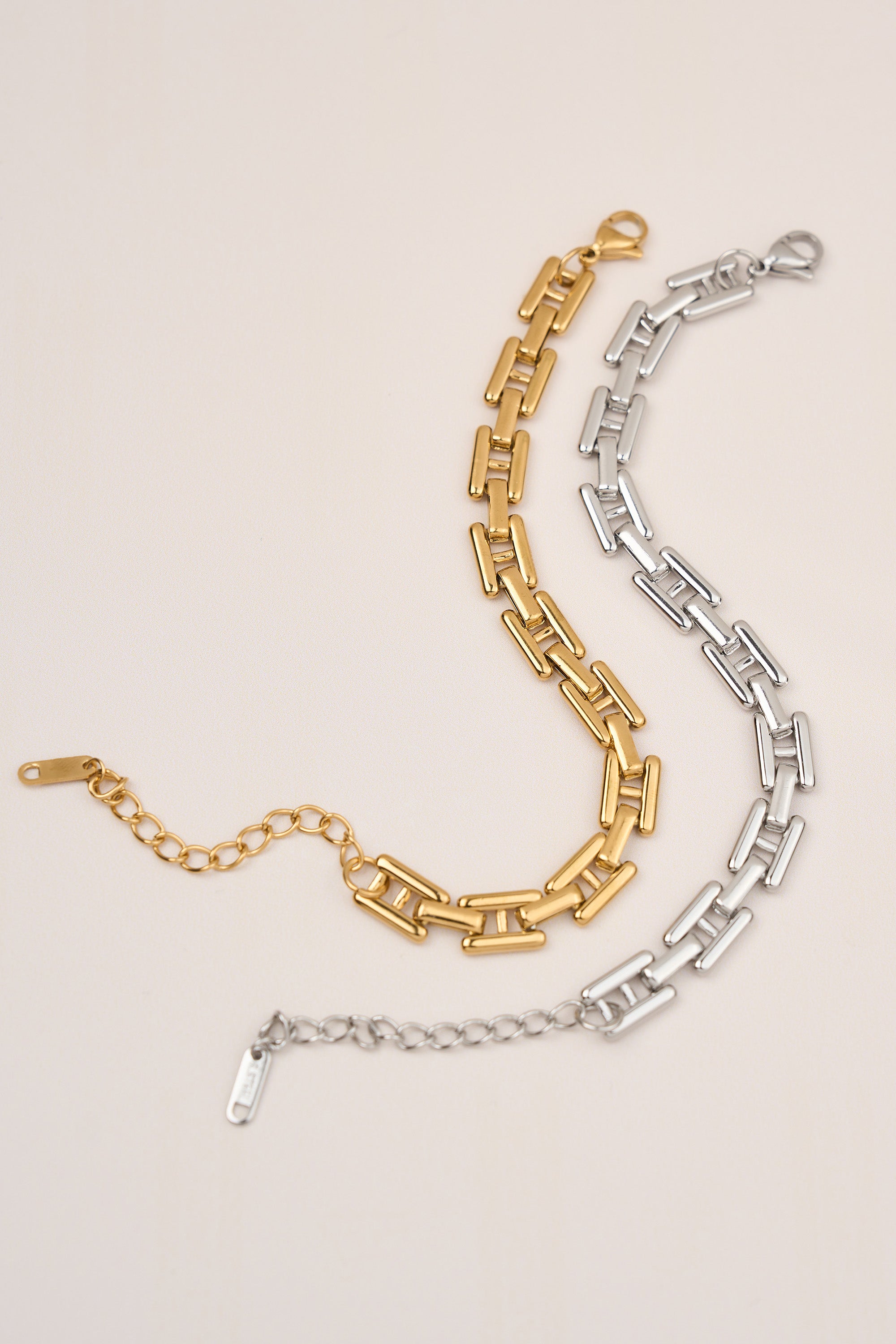 Steel Chain Bracelet Gold