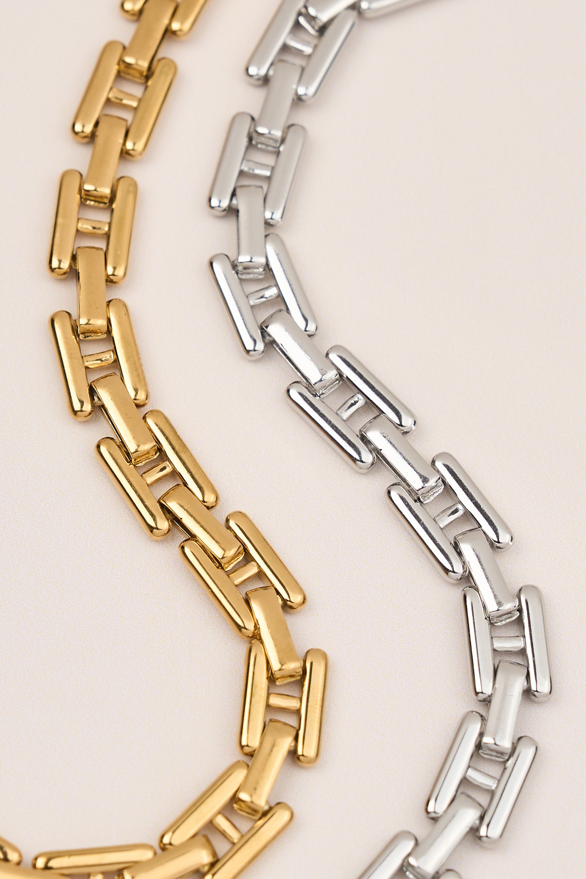 Steel Chain Bracelet Gold