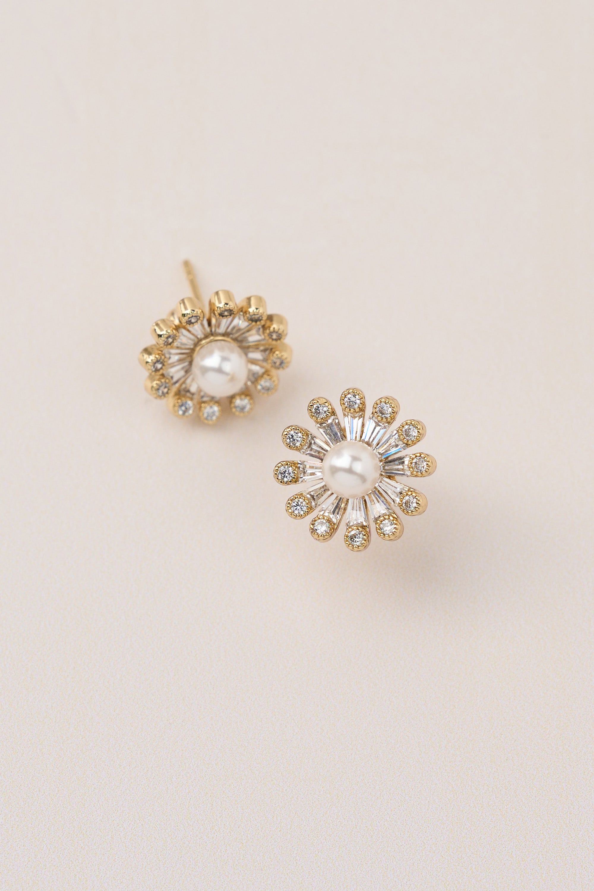 Xuping Pearl Flower Earrings