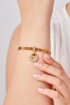 Altın Kaplama Tasarım Kalp Charm