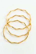 22 Ayar Altın Kaplama Zikzak Ajda Bilezik