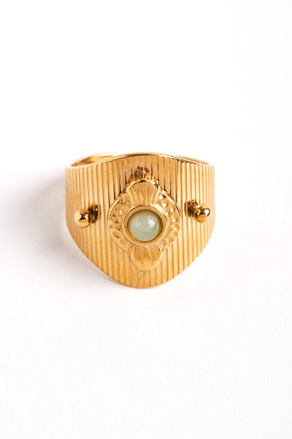Rhodium Plated Hurre Ring