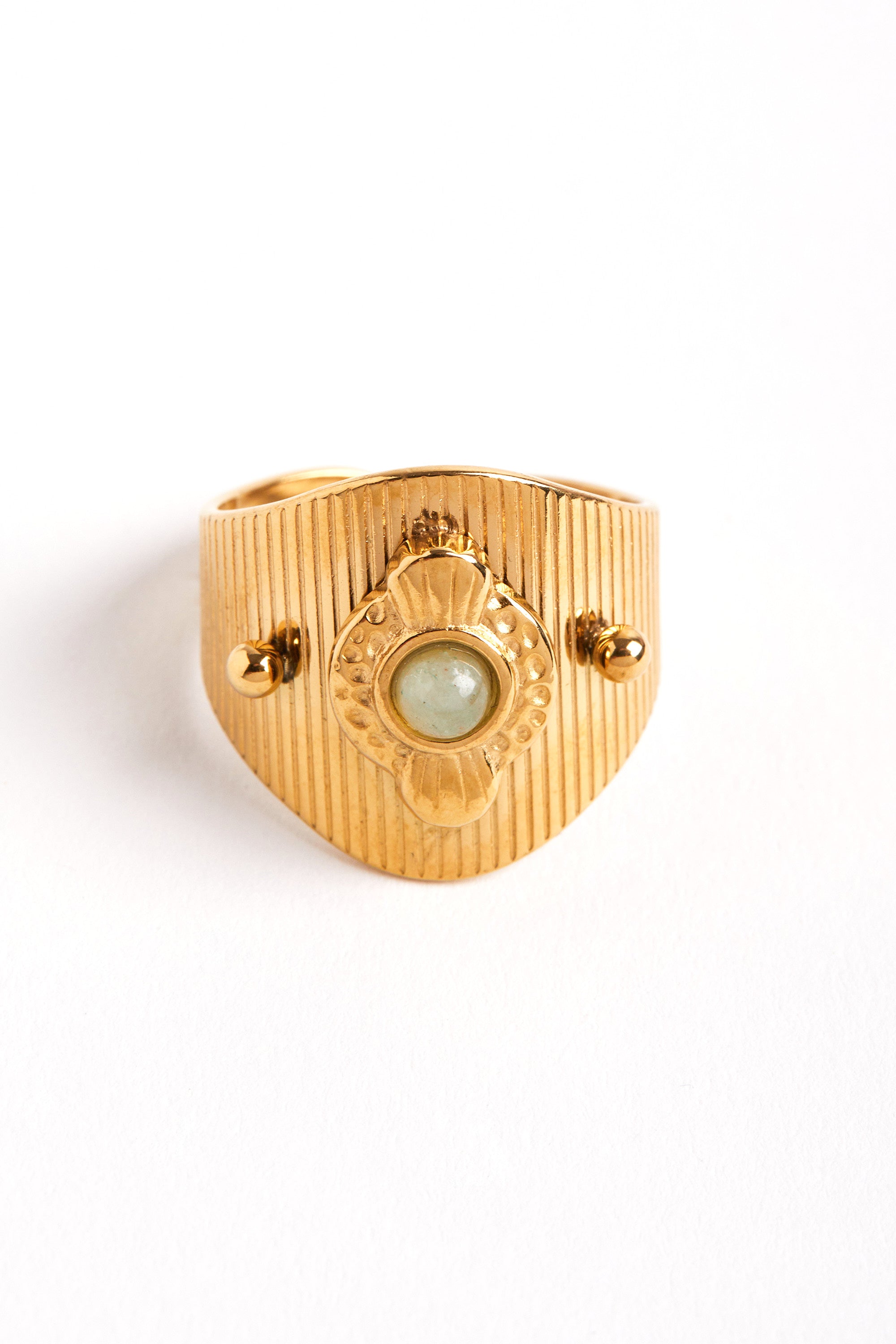 Rhodium Plated Hurre Ring
