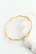 22 Ayar Altın Kaplama Zikzak Ajda Bilezik