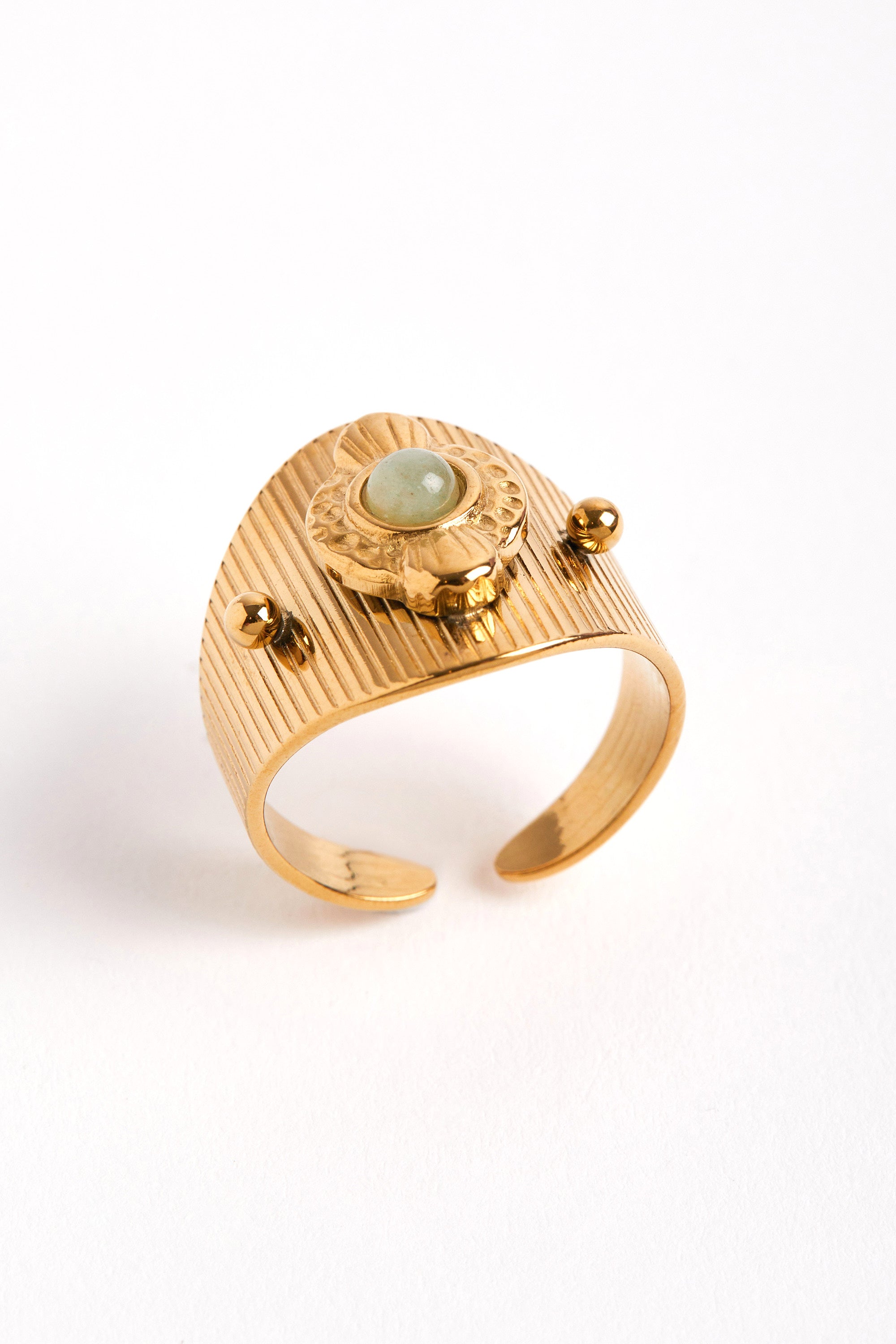 Rhodium Plated Hurre Ring