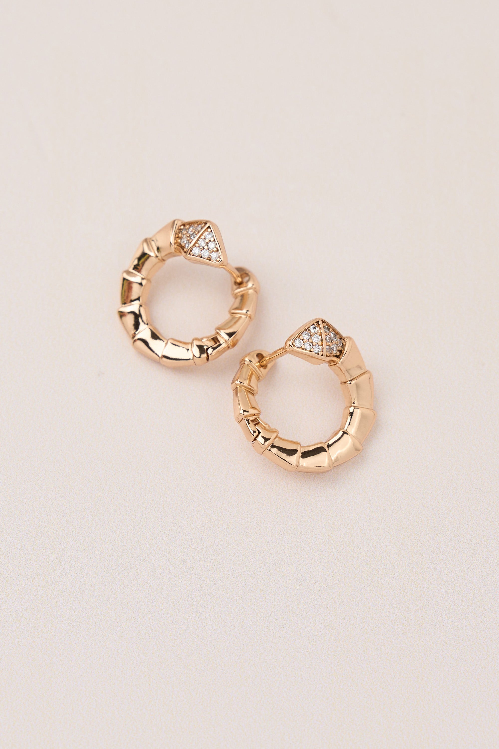 Xuping Snake Earring Rose