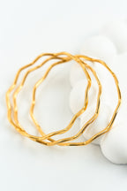 22 Ayar Altın Kaplama Zikzak Ajda Bilezik