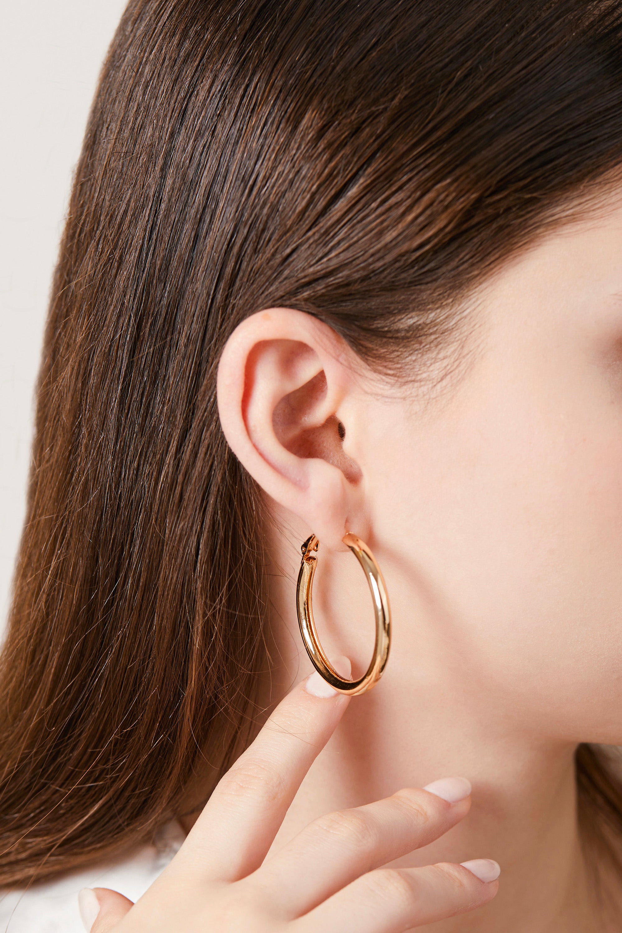 Thick Hoop Earrings