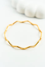 22 Ayar Altın Kaplama Zikzak Ajda Bilezik