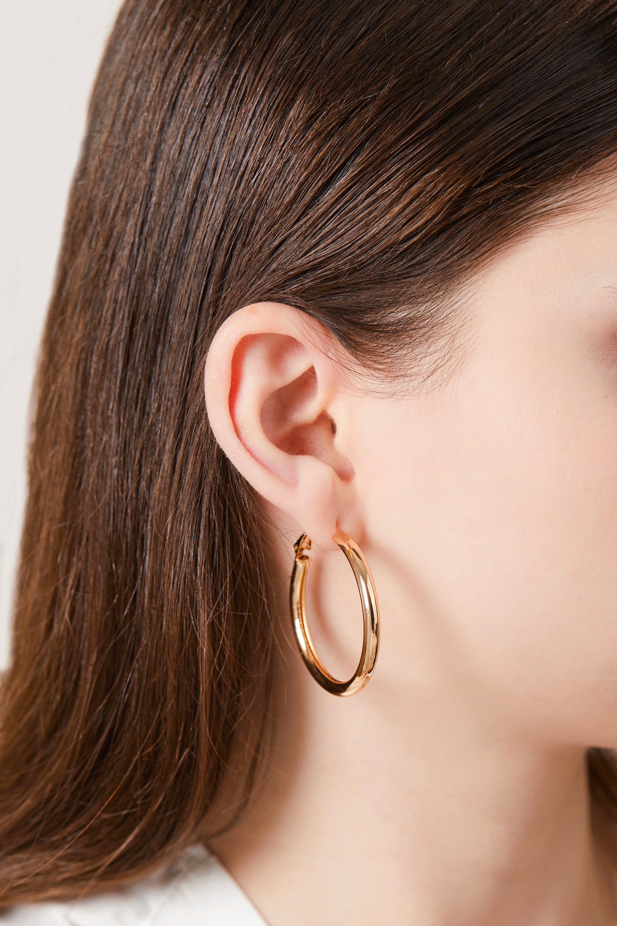 Thick Hoop Earrings