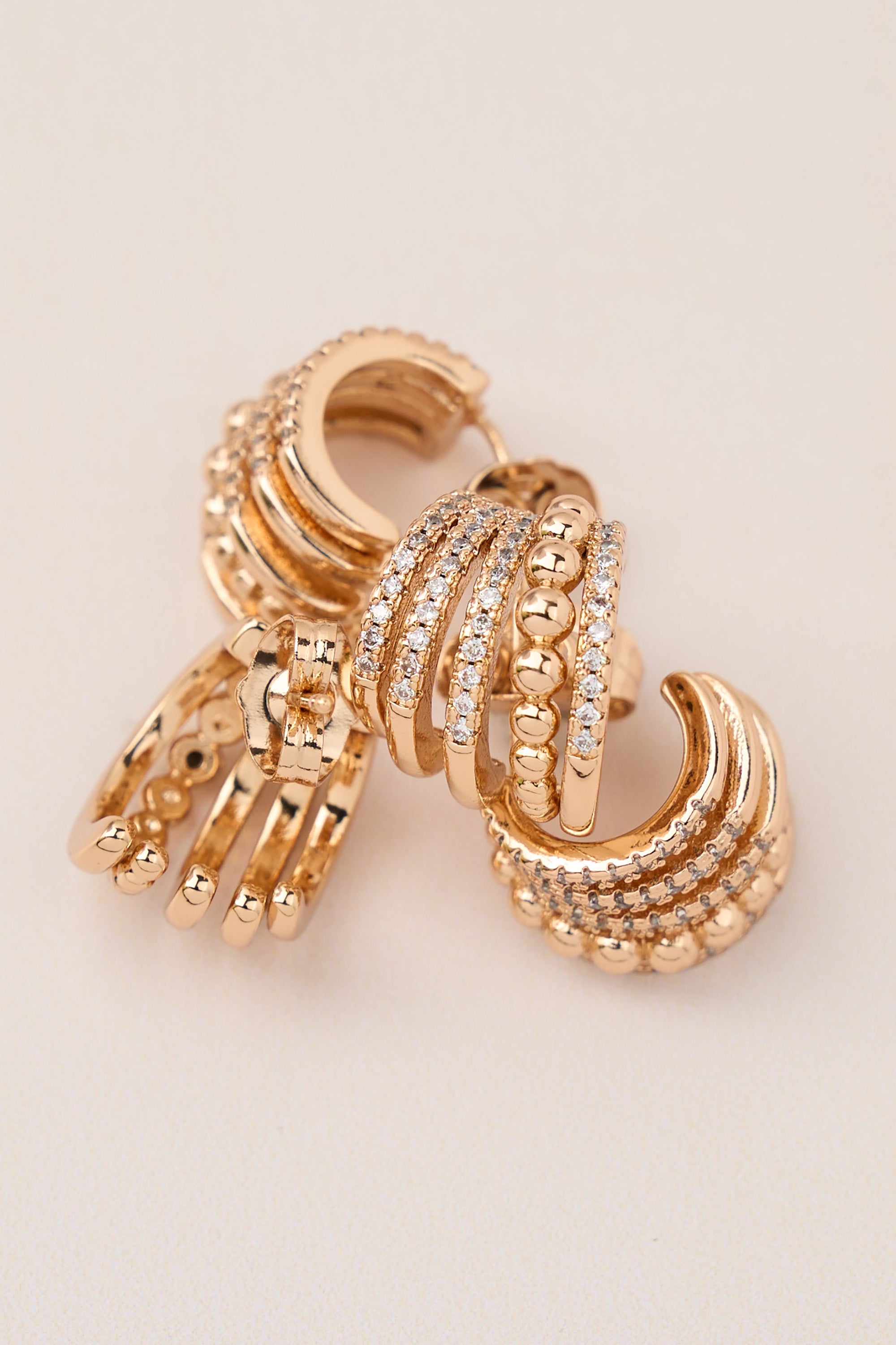 Xuping Row Stone Earrings