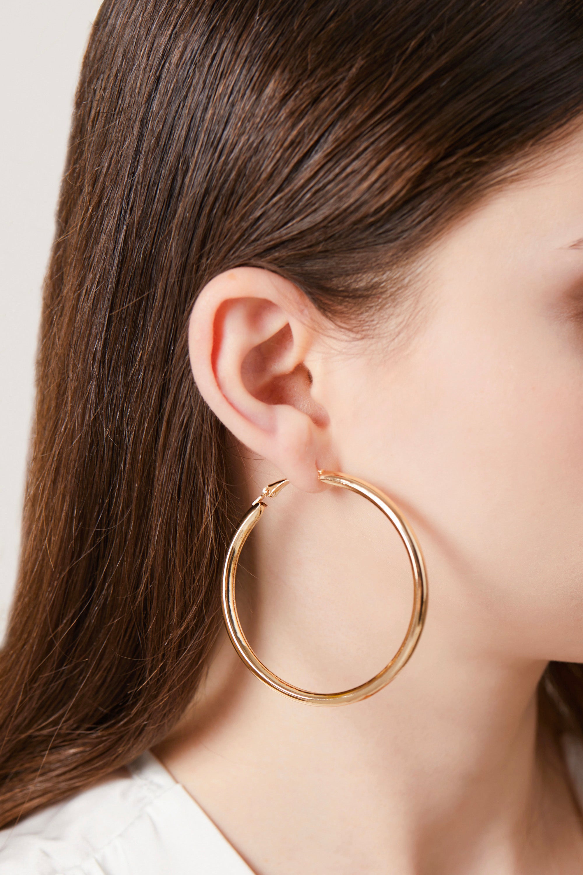 Thick Hoop Earrings