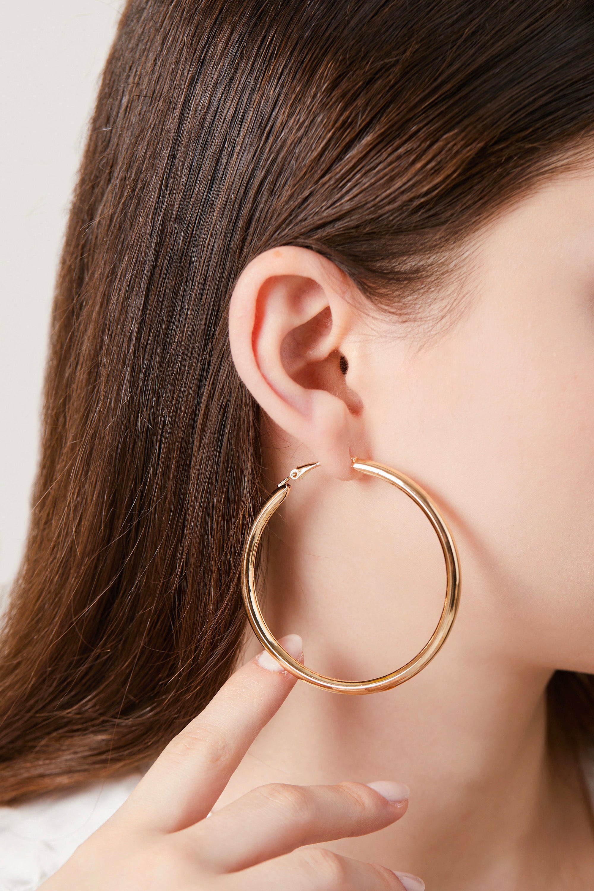 Thick Hoop Earrings