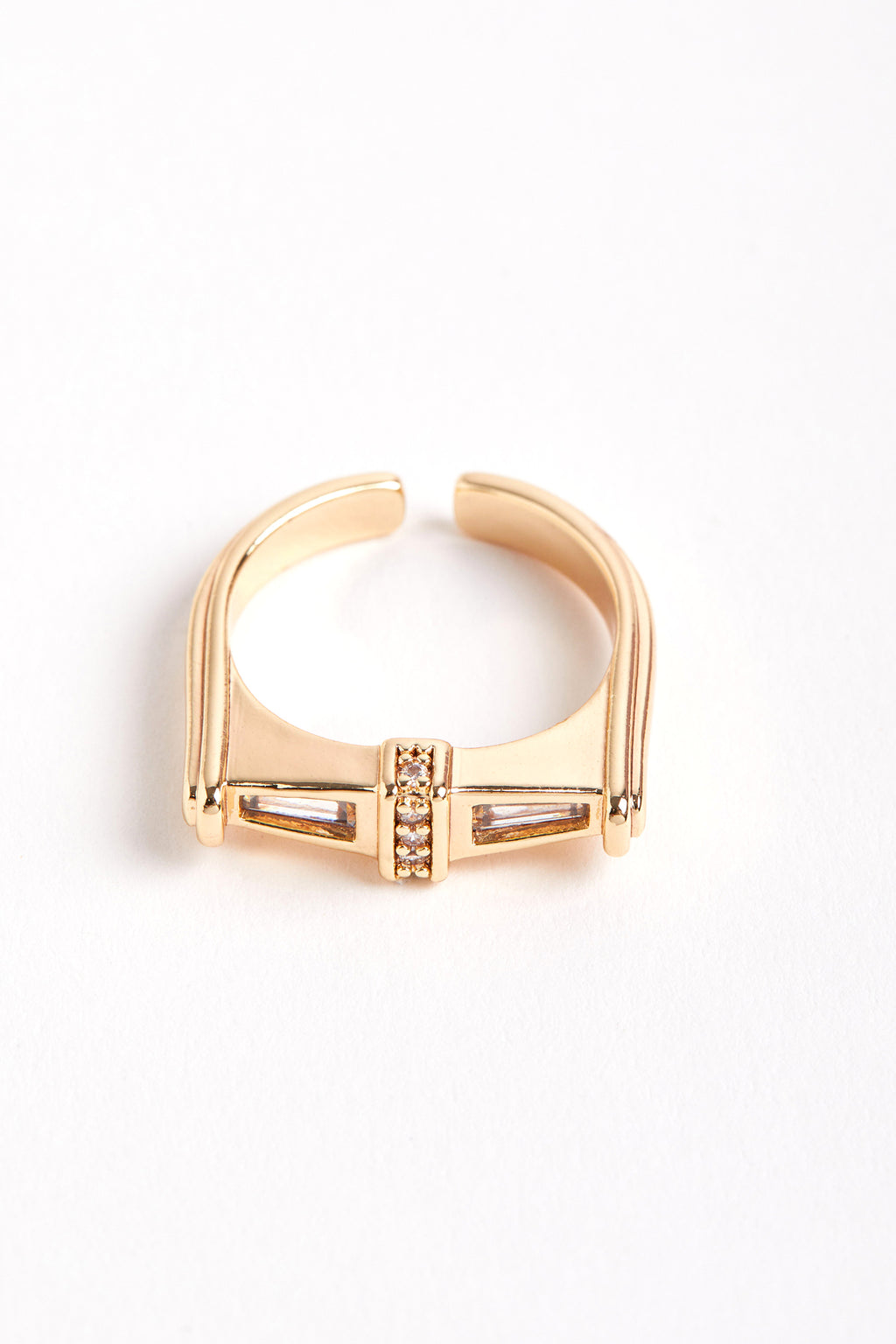 Rhodium Plated Vera Ring Mother of Pearl