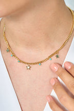 VIP Altın Kaplama Yıldızlı Kolye