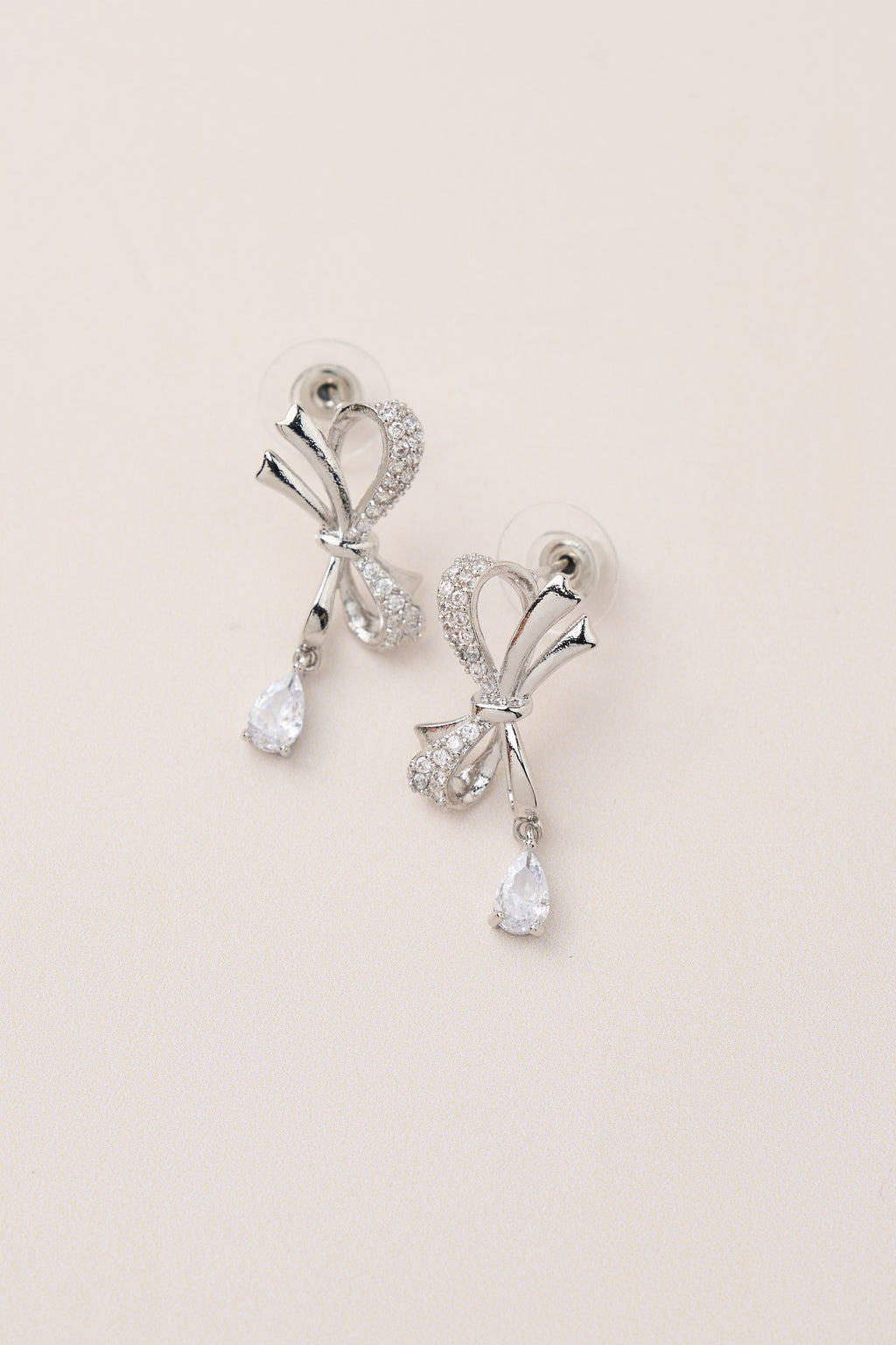 Ribbon Earring Silver