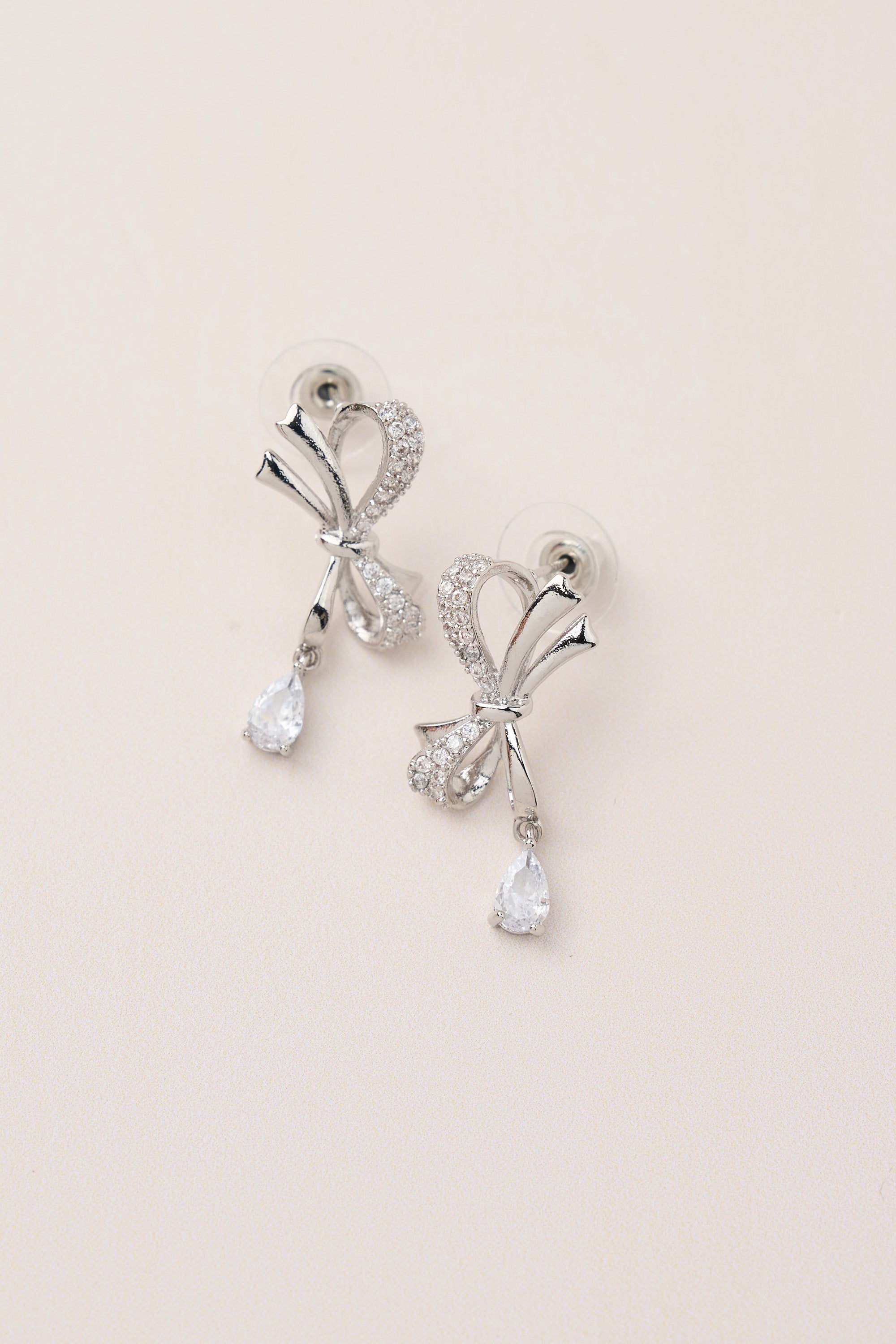Ribbon Earring Silver
