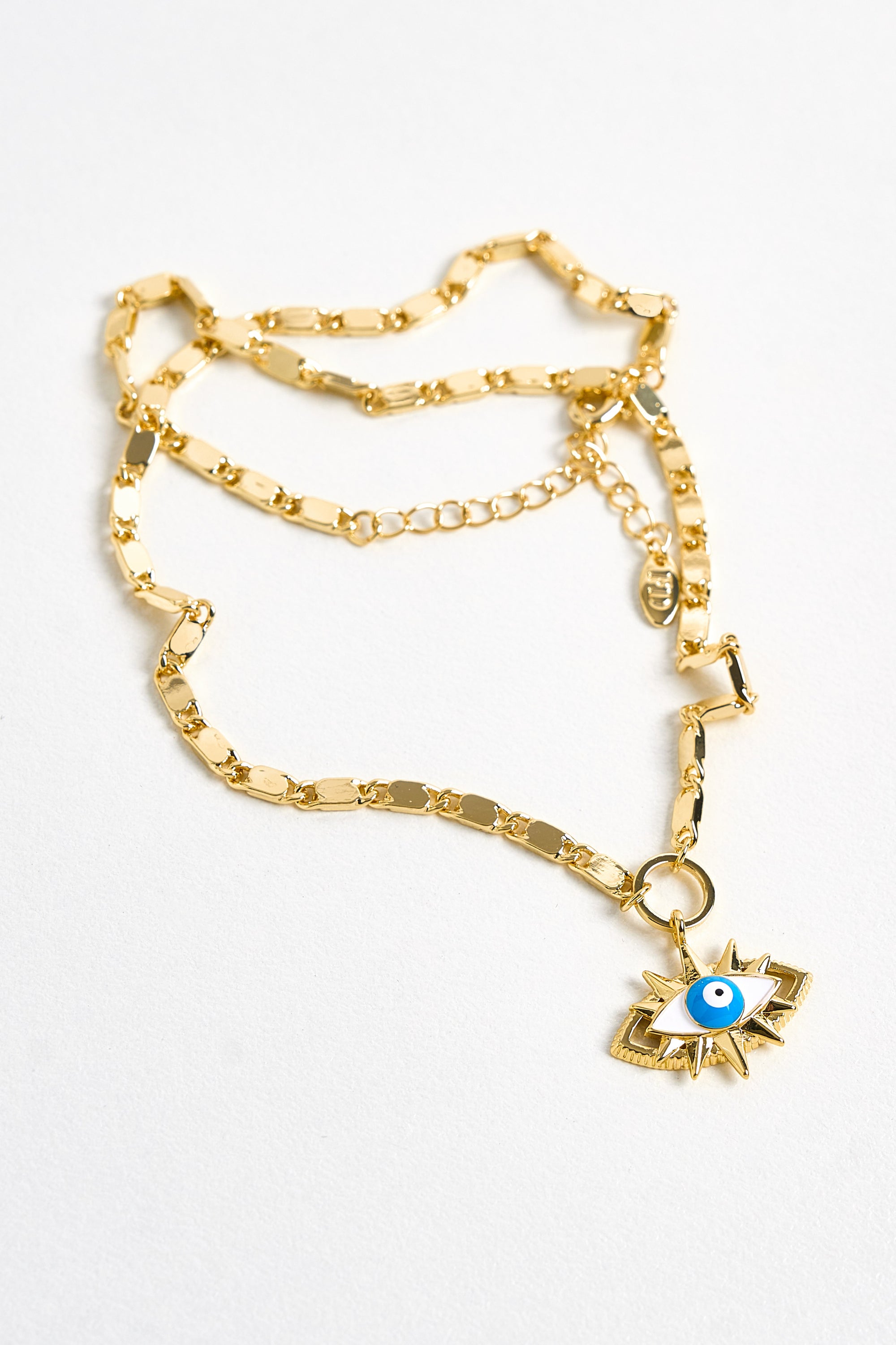 14K Altın Kaplama Nazar Boncuklu Göz Kolye