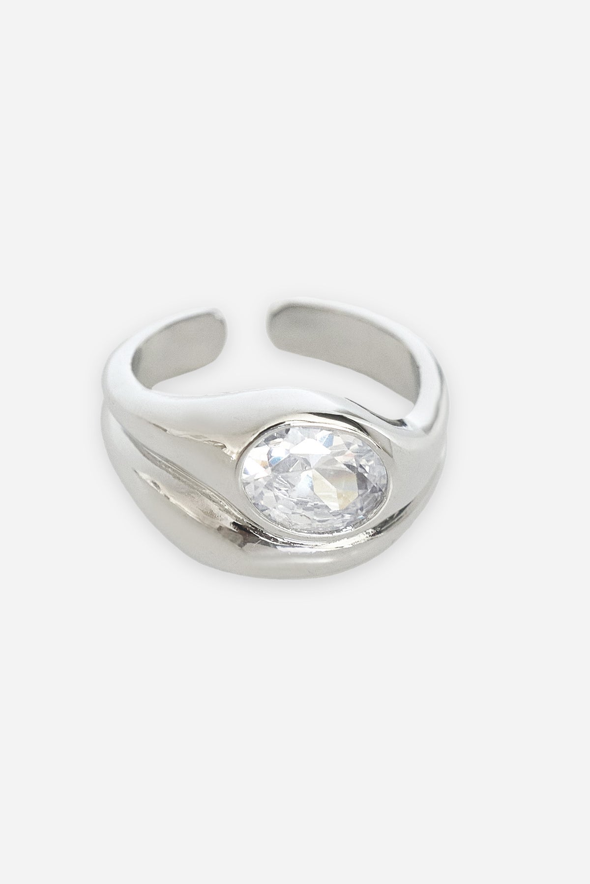 Bold Taşlı Silver Yüzük