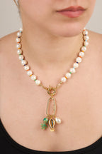 Özel Seri Renkli Boncuklu Gerçek İnci Kolye