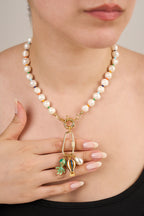 Özel Seri Renkli Boncuklu Gerçek İnci Kolye