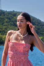 Gerçek İnci Vintage Marjin Göz Kolye