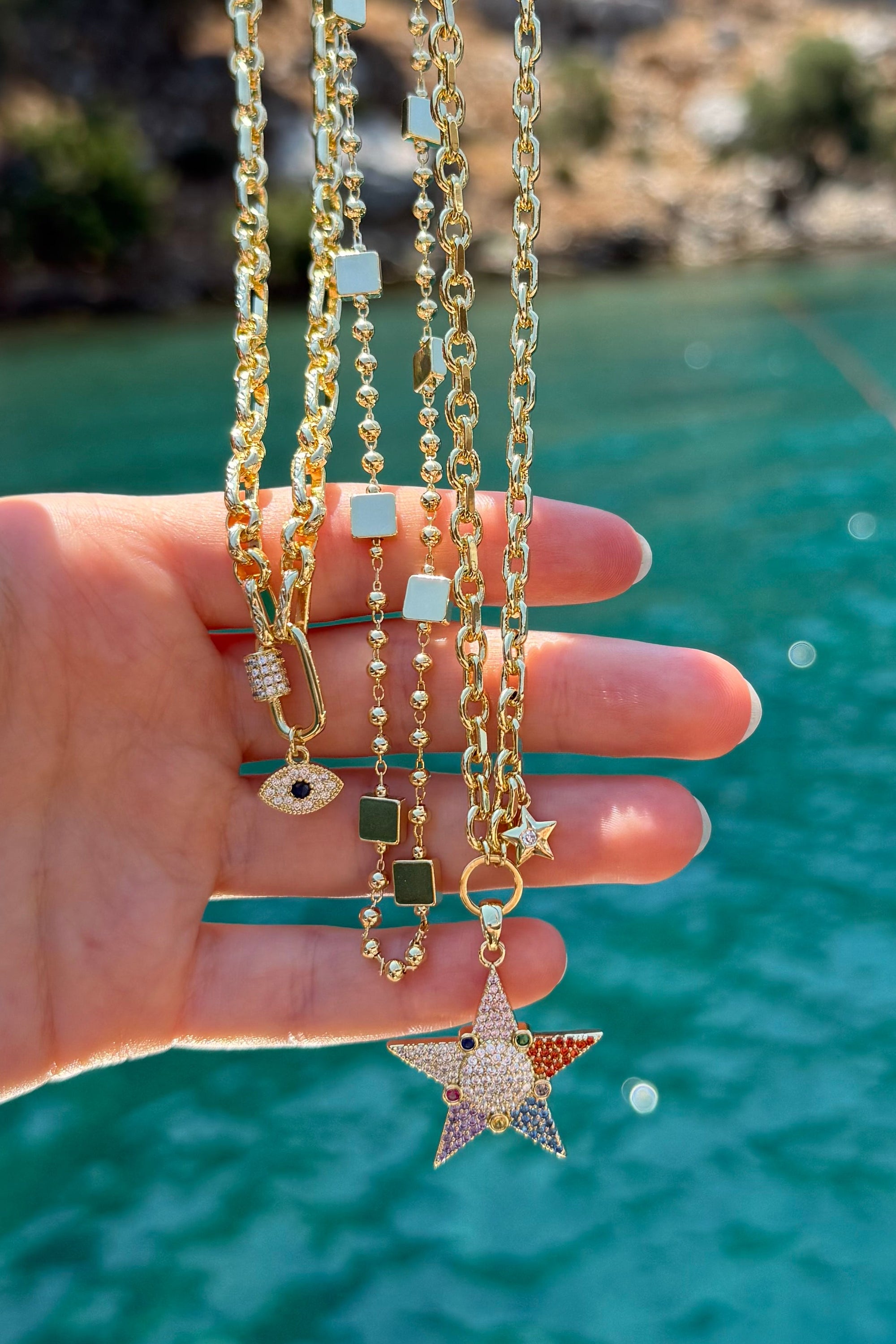 14K Star Glow Kolye