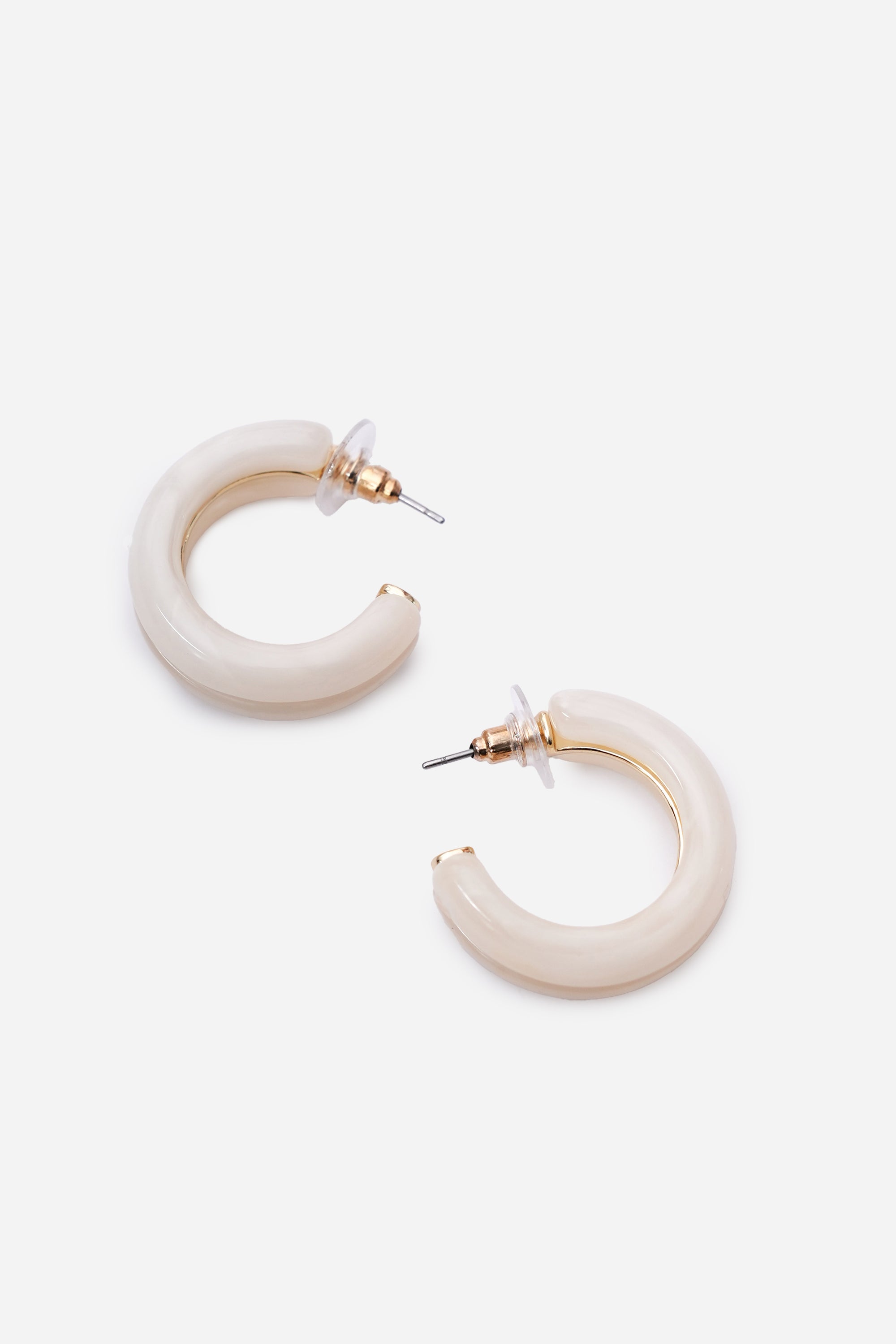 Özel Seri Sedefli Kalın Halka Küpe