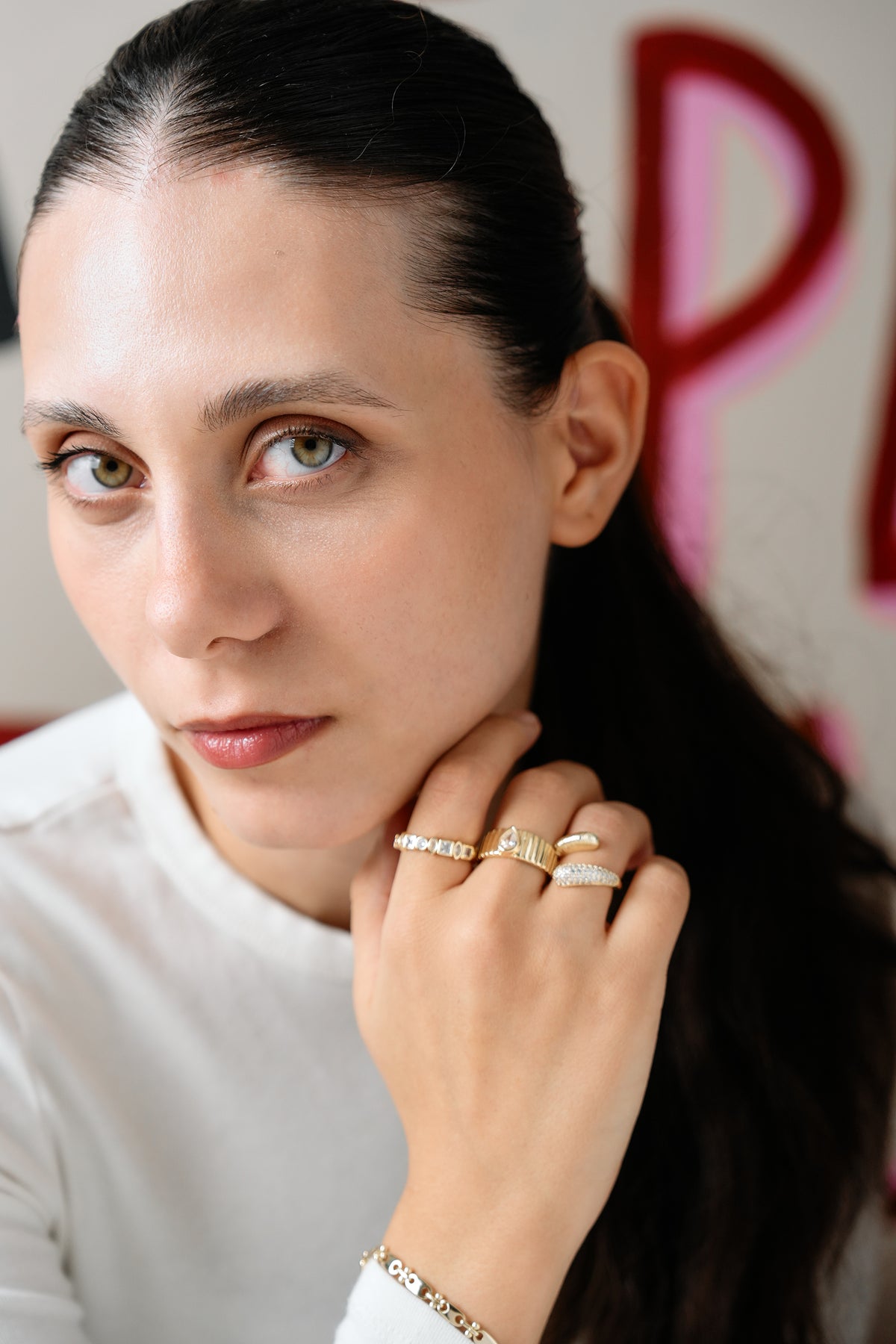 Rodyum Kaplama Özel Seri Drop Yüzük