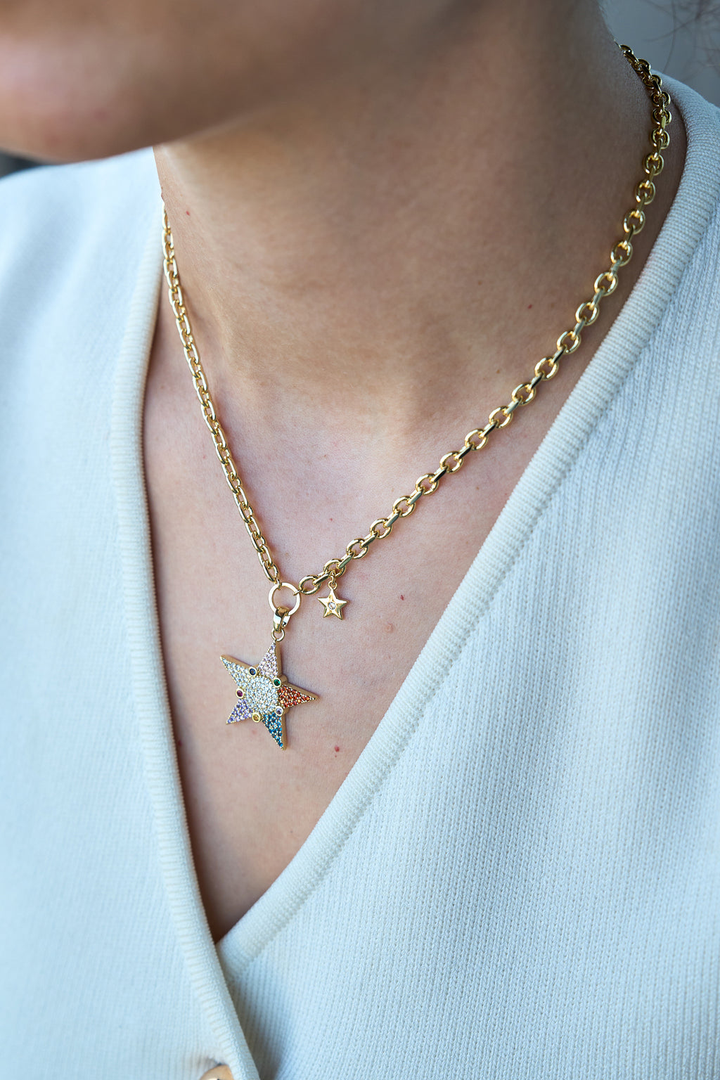 14K Star Glow Kolye