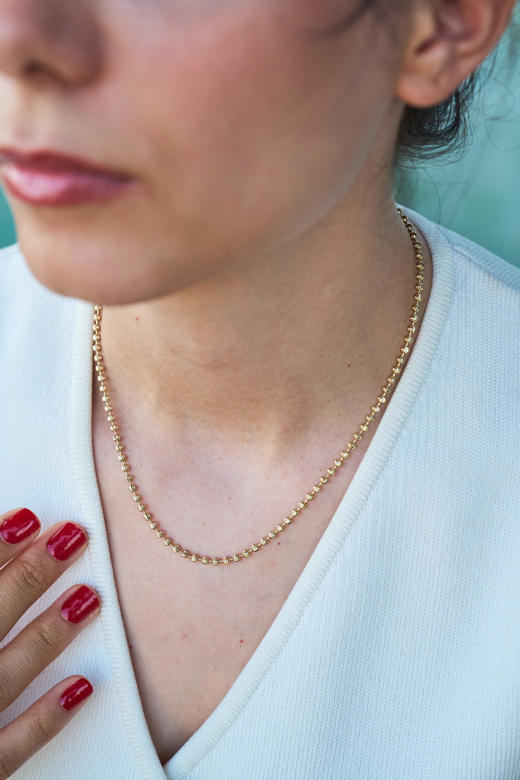 14K Top Zincir Kolye