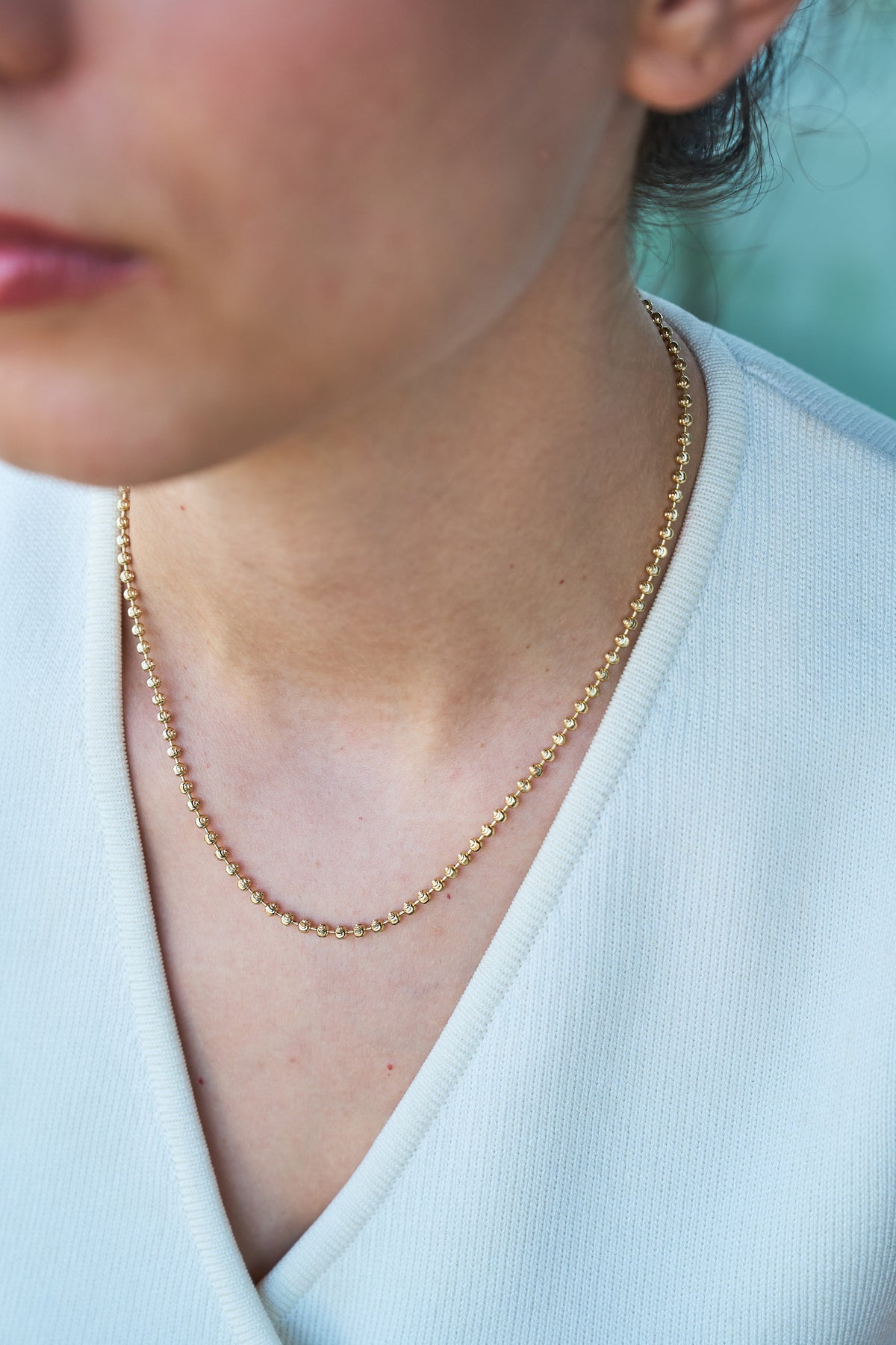 14K Top Zincir Kolye