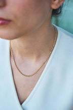 14K Top Zincir Kolye