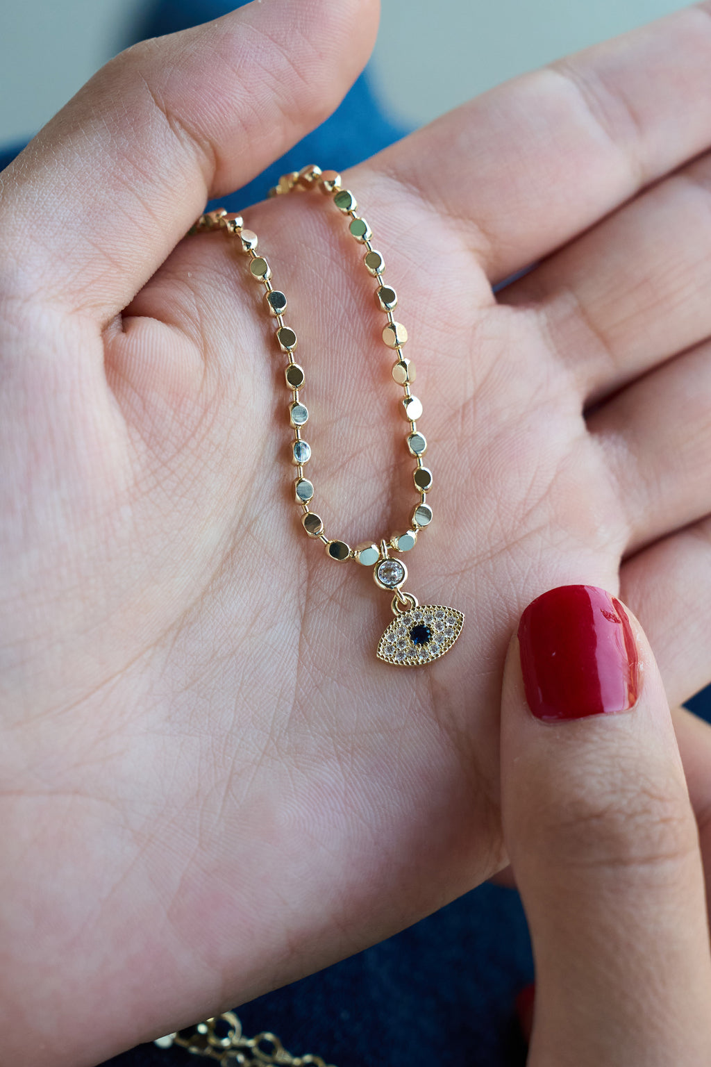 14K Çıtır Eye Kolye