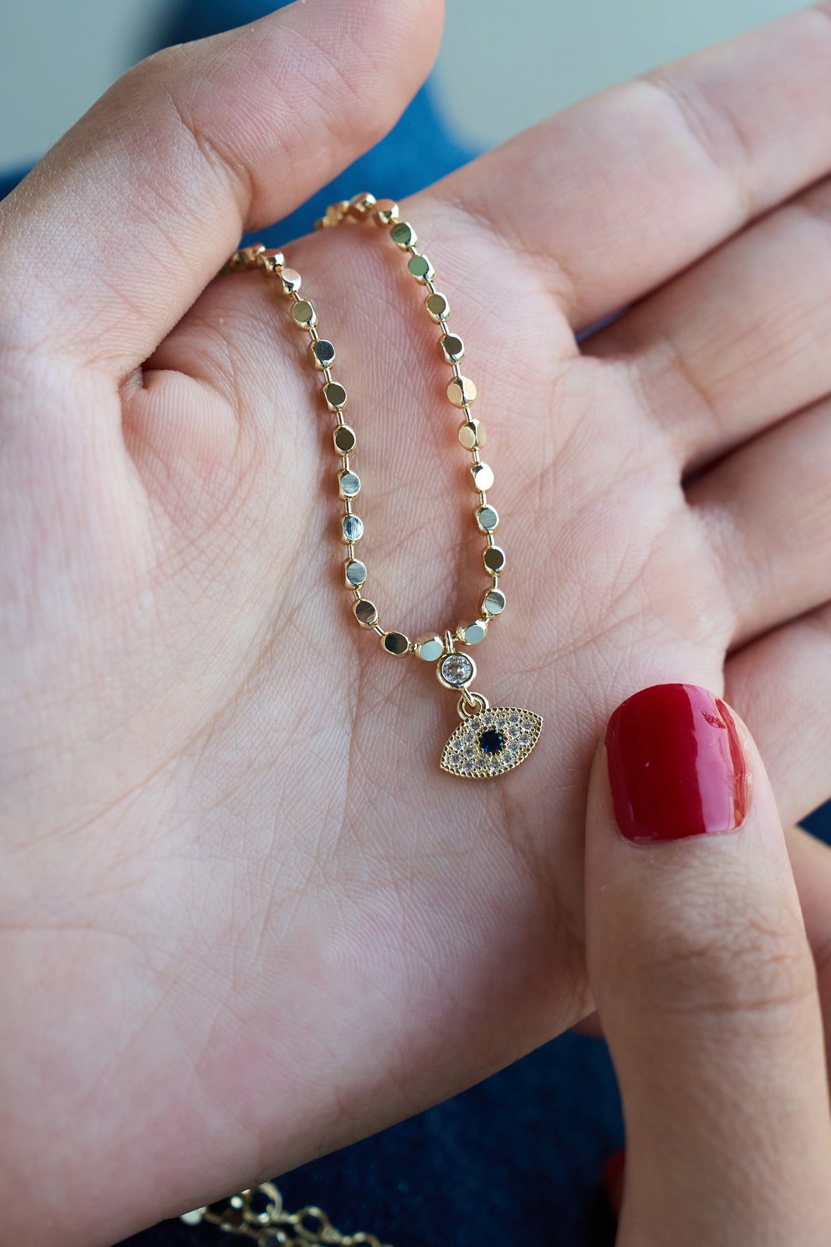 14K Çıtır Eye Kolye